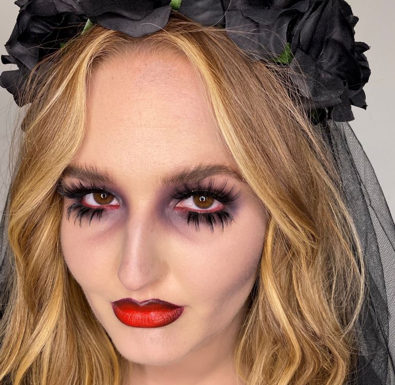 corpse bride Inspired Makeup